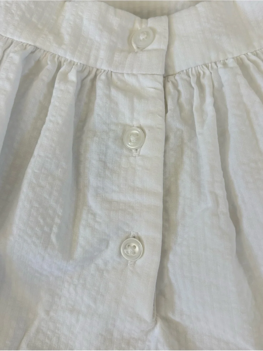 NWOT Janie and Jack White Flutter Sleeve Cotton Seersucker Top Sz: 4T | Summer